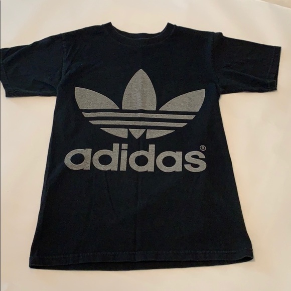 Adidas reverse Front And Back Large Iconic Logo T-shirt xs women’s short - Picture 1 of 4
